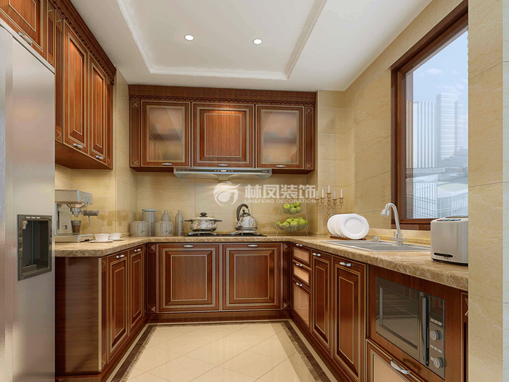 保利大都會(huì)97平歐式風(fēng)格廚房裝修效果圖 保利大都會(huì)97平歐式風(fēng)格廚房裝修效果圖