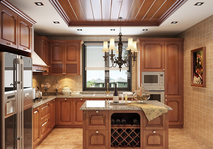 廚房島臺裝修效果圖 廚房島臺裝修效果圖