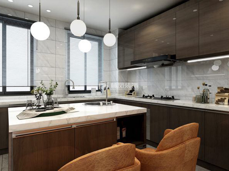 華潤置地長安里120㎡戶型島臺廚房裝修案例 華潤置地長安里120㎡戶型島臺廚房裝修案例