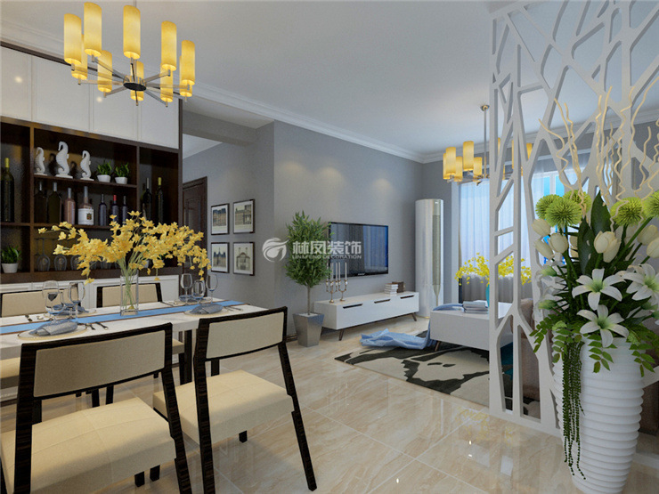 華潤置地長安里120㎡戶型餐廳裝修案例 華潤置地長安里120㎡戶型餐廳裝修案例