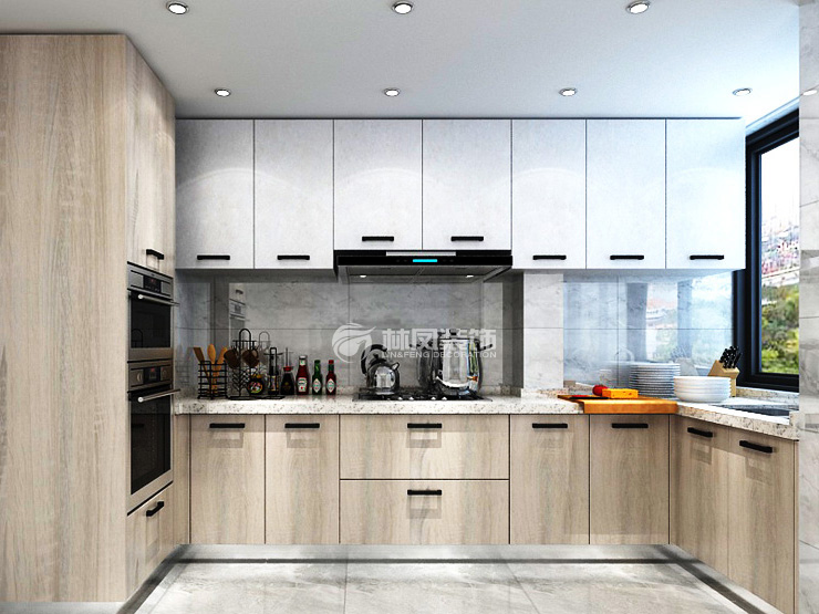 萬(wàn)科翡翠公園120㎡戶(hù)型廚房裝修案例 萬(wàn)科翡翠公園120㎡戶(hù)型廚房裝修案例