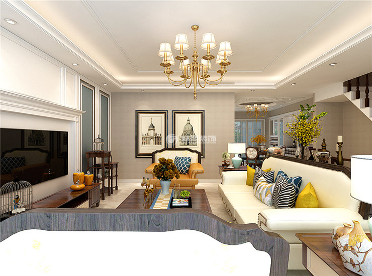 美式風(fēng)格躍層裝修效果圖 美式風(fēng)格躍層裝修效果圖