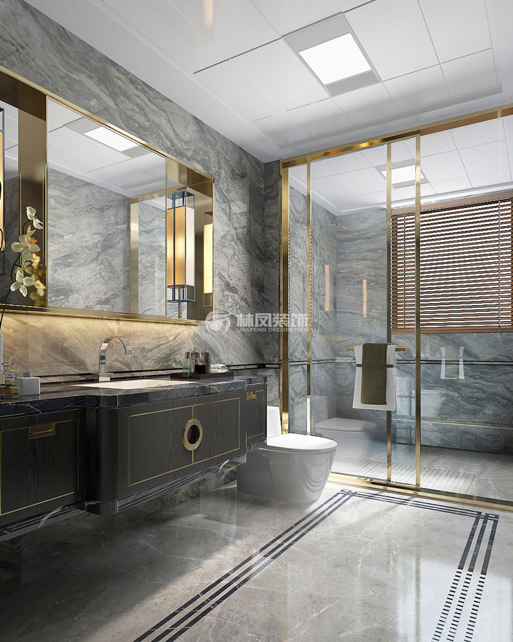 富力星月灣128㎡衛(wèi)生間裝修效果圖 富力星月灣128㎡衛(wèi)生間裝修效果圖