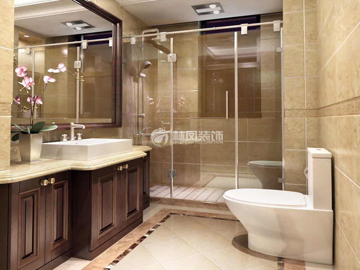 保利茉莉公館127㎡衛(wèi)生間裝修效果圖 保利茉莉公館127㎡衛(wèi)生間裝修效果圖