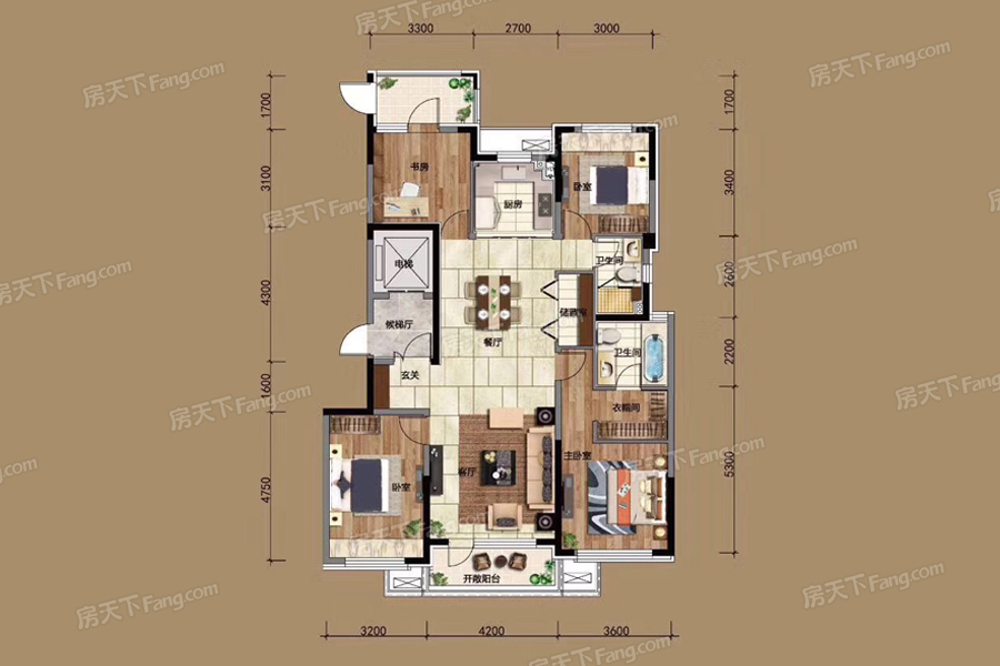 華潤(rùn)置地昆侖御150㎡戶型圖 華潤(rùn)置地昆侖御150㎡戶型圖