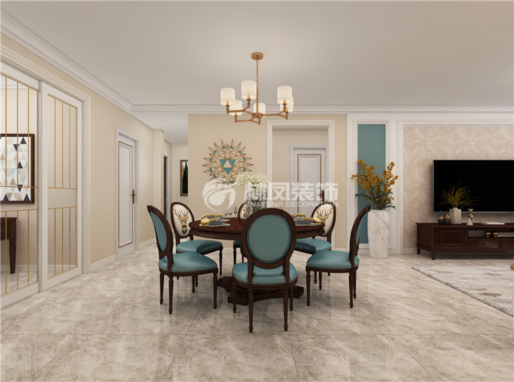 華潤(rùn)置地昆侖御150㎡餐廳裝修效果圖 華潤(rùn)置地昆侖御150㎡餐廳裝修效果圖