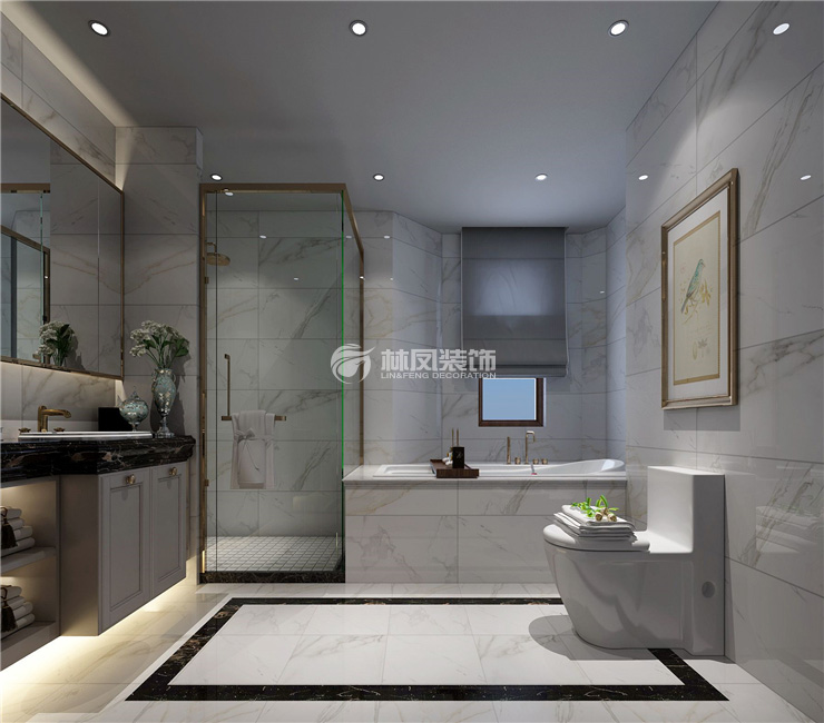 華潤(rùn)置地昆侖御150㎡衛(wèi)生間裝修效果圖 華潤(rùn)置地昆侖御150㎡衛(wèi)生間裝修效果圖