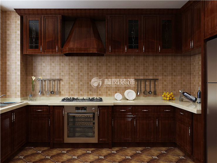 金地朗悅125㎡U型廚房裝修效果圖 金地朗悅125㎡U型廚房裝修效果圖