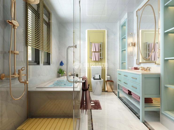 金地朗悅125㎡衛(wèi)生間布局設計裝修效果圖 金地朗悅125㎡衛(wèi)生間布局設計裝修效果圖