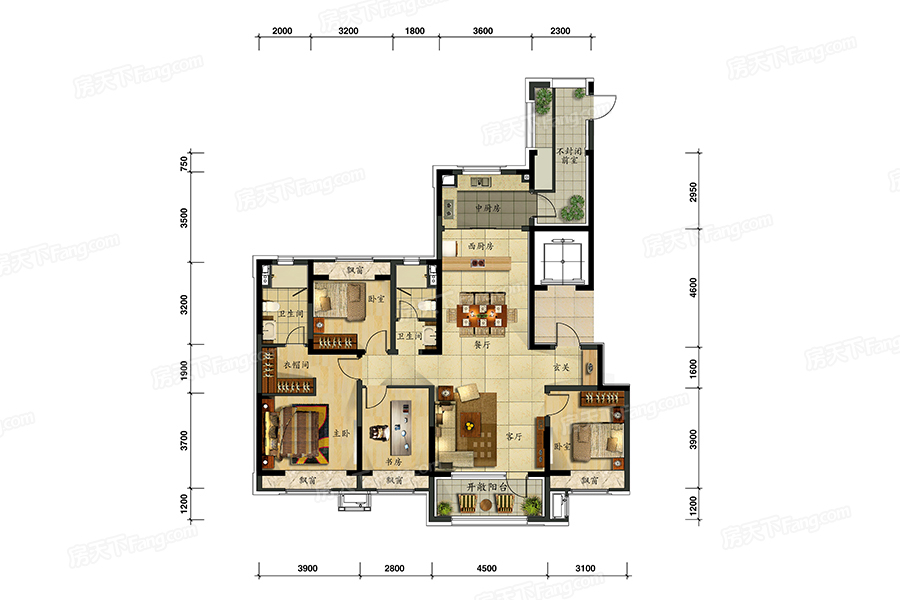 萬科圣豐翡翠之光140㎡戶型圖 萬科圣豐翡翠之光140㎡戶型圖