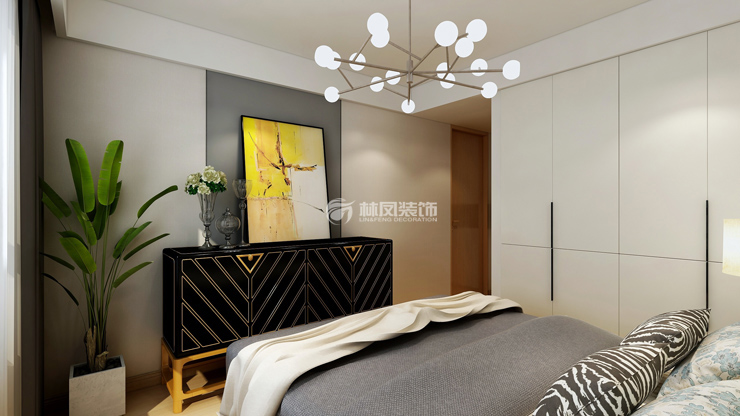 萬科圣豐翡翠之光140㎡主臥裝修效果圖 萬科圣豐翡翠之光140㎡主臥裝修效果圖