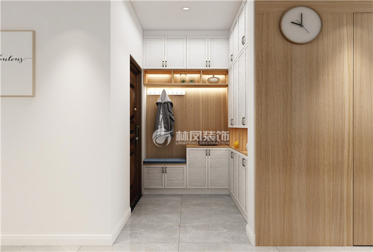 華潤置地昆侖御150㎡玄關(guān)裝修效果圖