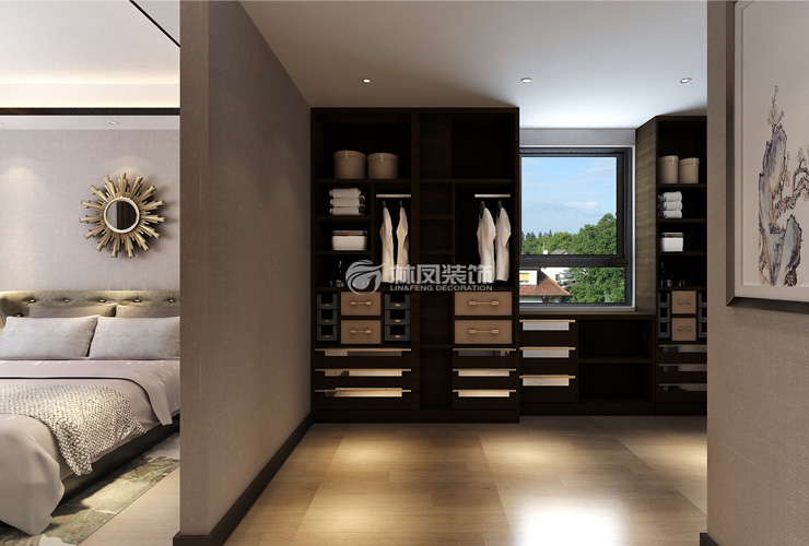 輕奢風(fēng)格開放式衣帽間設(shè)計(jì)裝修效果圖 輕奢風(fēng)格開放式衣帽間設(shè)計(jì)裝修效果圖