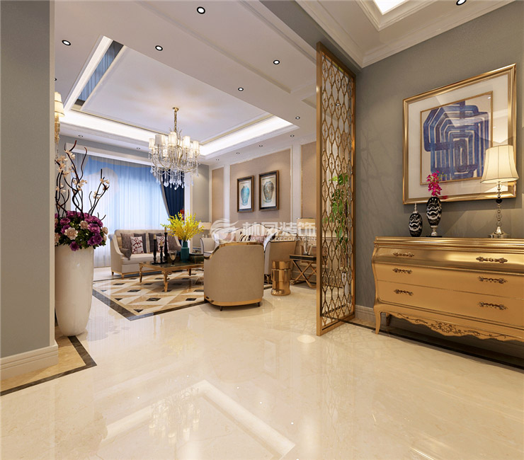 港式風(fēng)格客廳和玄關(guān)隔斷設(shè)計(jì)裝修效果圖 港式風(fēng)格客廳和玄關(guān)隔斷設(shè)計(jì)裝修效果圖