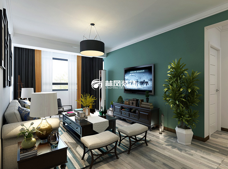 美式風(fēng)格電視背景墻顏色選擇裝修效果圖 美式風(fēng)格電視背景墻顏色選擇裝修效果圖