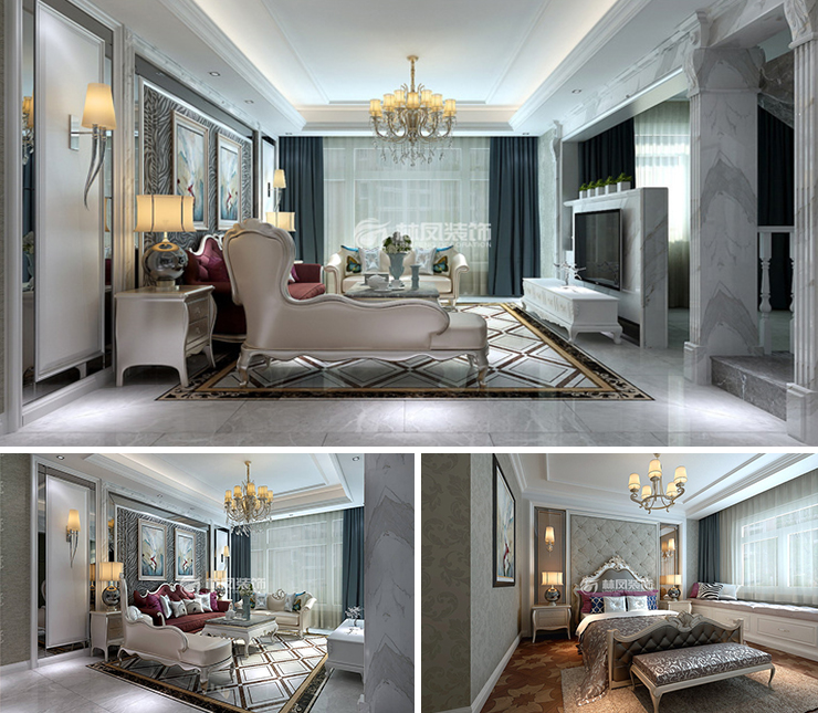 美的盛堂175平歐式風(fēng)格裝修效果圖 美的盛堂175平歐式風(fēng)格裝修效果圖