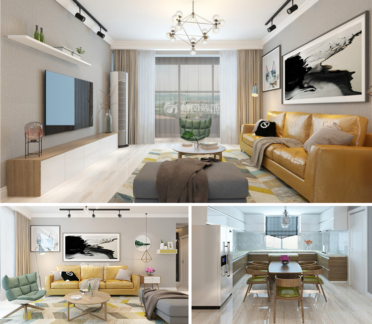 美的盛堂110平北歐風(fēng)格裝修效果圖 美的盛堂110平北歐風(fēng)格裝修效果圖