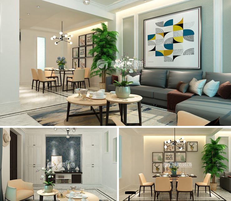 旭輝東樾城300平北歐風格裝修效果圖 旭輝東樾城300平北歐風格裝修效果圖