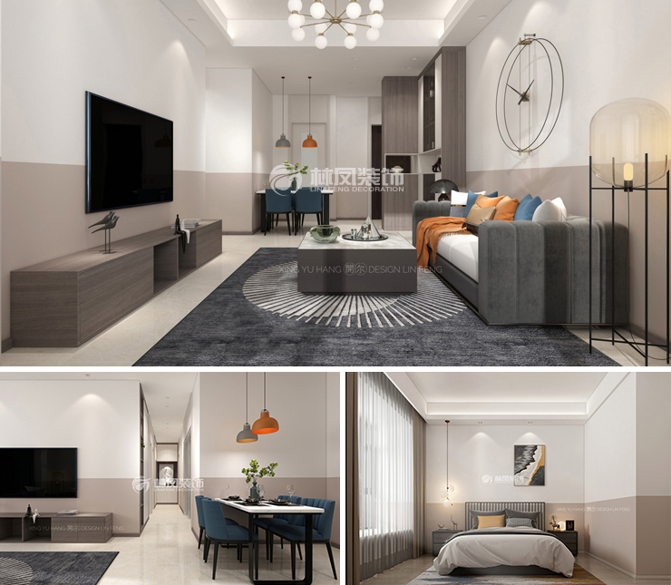 恒大中央廣場134平現(xiàn)代風格裝修效果圖 恒大中央廣場134平現(xiàn)代風格裝修效果圖