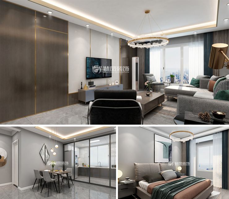 融創(chuàng)中央學(xué)府132平輕奢風(fēng)格裝修效果圖 融創(chuàng)中央學(xué)府132平輕奢風(fēng)格裝修效果圖