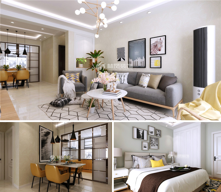 融創(chuàng)中央學(xué)府110平現(xiàn)代風(fēng)格裝修效果圖 融創(chuàng)中央學(xué)府110平現(xiàn)代風(fēng)格裝修效果圖