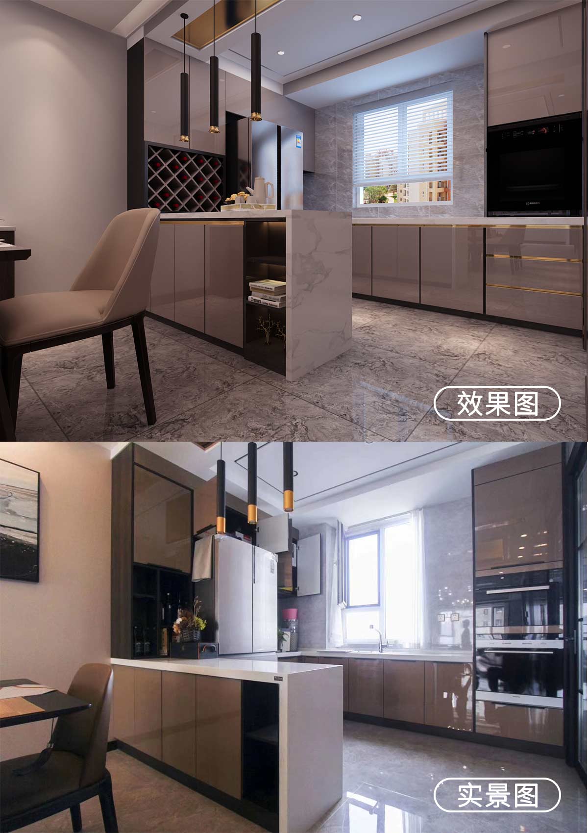 林鳳裝飾全案整裝效果圖與實(shí)景圖對比案例 林鳳裝飾全案整裝效果圖與實(shí)景圖對比案例