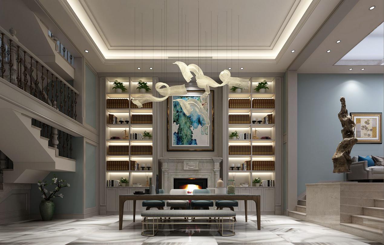 林鳳裝飾全案整裝書房效果圖 林鳳裝飾全案整裝書房效果圖