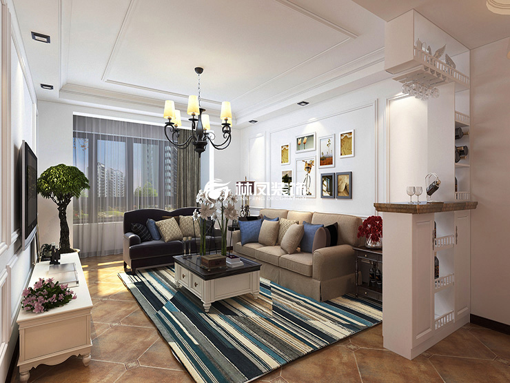 美式風(fēng)格客廳吊頂設(shè)計(jì)裝修效果圖 美式風(fēng)格客廳吊頂設(shè)計(jì)裝修效果圖