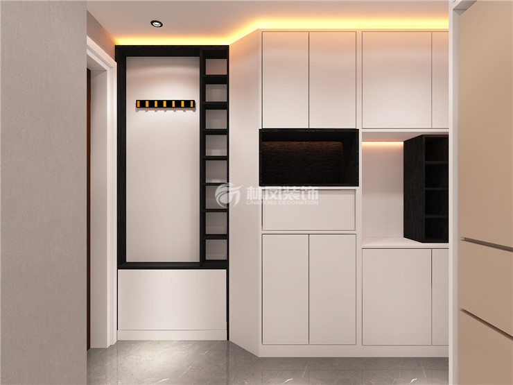 玄關(guān)鞋柜無把手設(shè)計裝修效果圖 玄關(guān)鞋柜無把手設(shè)計裝修效果圖