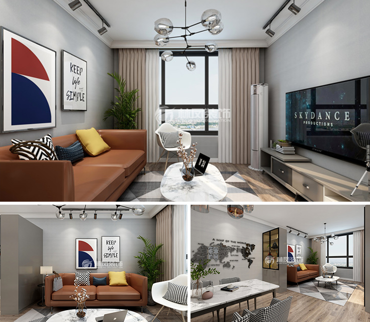 保利中糧堂悅 120平 北歐風(fēng)格裝修效果圖 保利中糧堂悅 120平 北歐風(fēng)格裝修效果圖