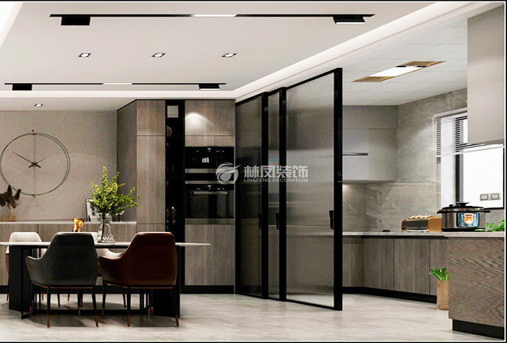 輕奢風(fēng)格廚房推拉隔斷門設(shè)計裝修效果圖 輕奢風(fēng)格廚房推拉隔斷門設(shè)計裝修效果圖