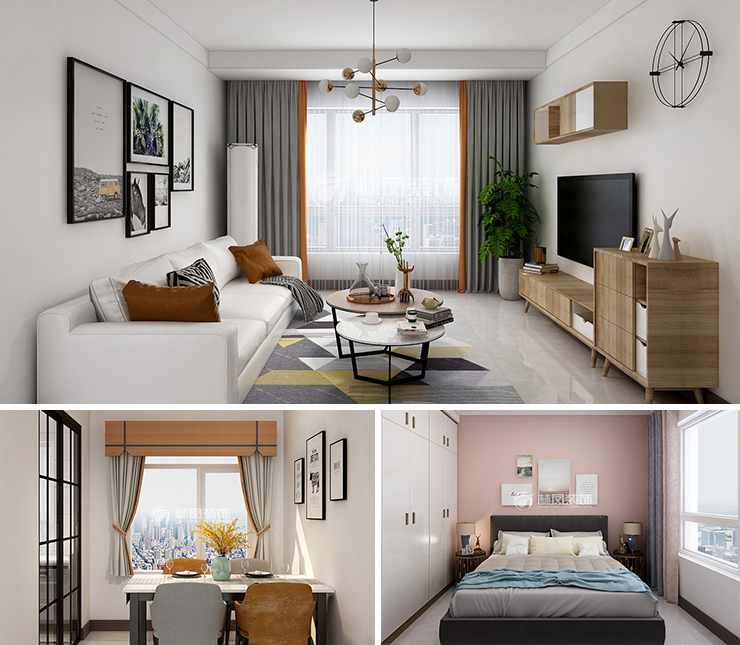 萬錦香樟樹云墅 109平 現(xiàn)代簡約風格裝修效果圖