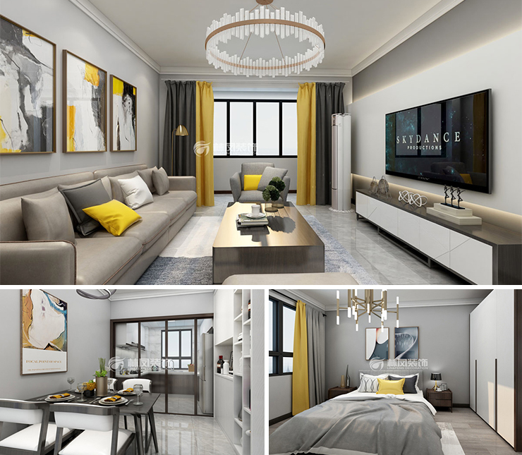 金科集美天城108平現(xiàn)代簡約風格裝修效果圖 金科集美天城108平現(xiàn)代簡約風格裝修效果圖