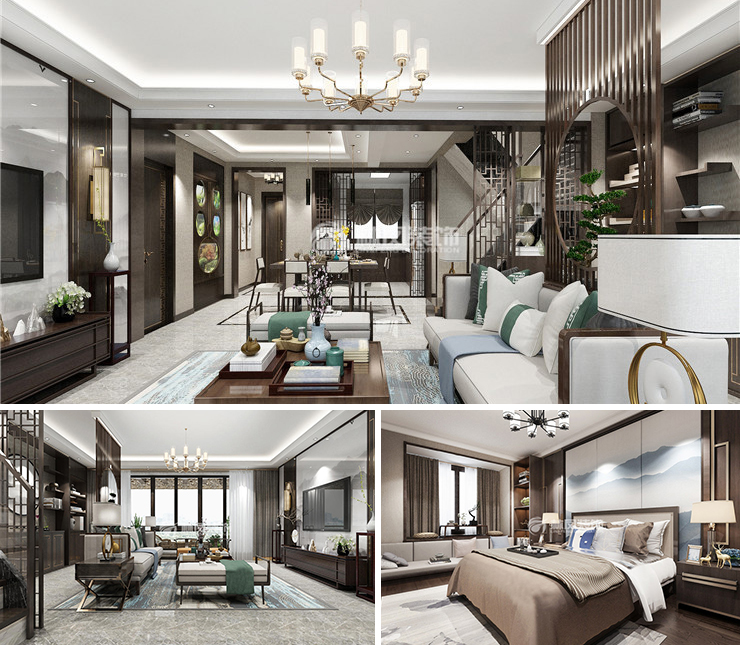 龍湖春江天璽148平新中式風(fēng)格裝修效果圖 龍湖春江天璽148平新中式風(fēng)格裝修效果圖