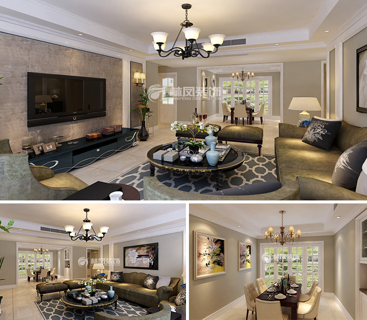 龍湖春江天璽152平美式風(fēng)格裝修效果圖 龍湖春江天璽152平美式風(fēng)格裝修效果圖