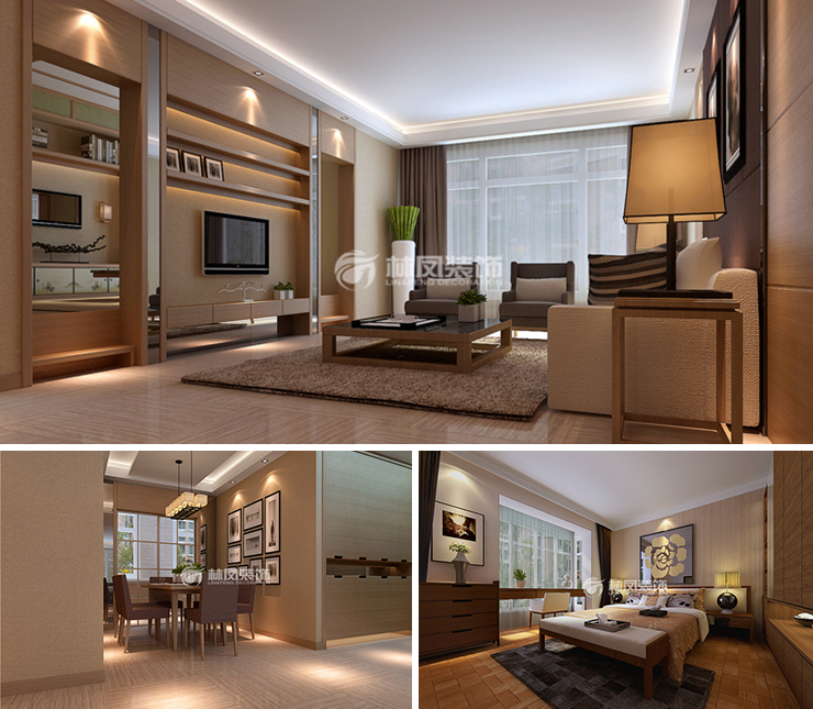 陽光100國際新城125平港式風(fēng)格裝修效果圖 陽光100國際新城125平港式風(fēng)格裝修效果圖