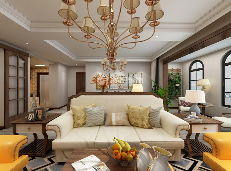 美式風(fēng)格客廳裝修效果圖 美式風(fēng)格客廳裝修效果圖