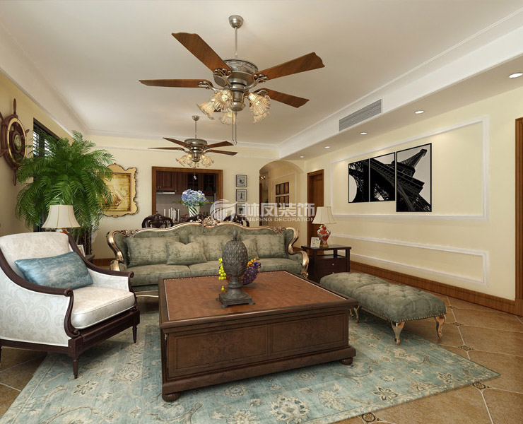 美式風(fēng)格客廳裝修效果圖 美式風(fēng)格客廳裝修效果圖