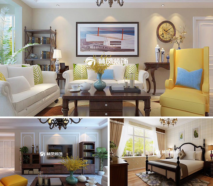 萬(wàn)科西華府 135平 美式風(fēng)格裝修效果圖 萬(wàn)科西華府 135平 美式風(fēng)格裝修效果圖