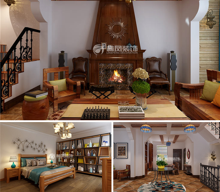 華潤置地悅璽 300平 美式風格裝修效果圖 華潤置地悅璽 300平 美式風格裝修效果圖