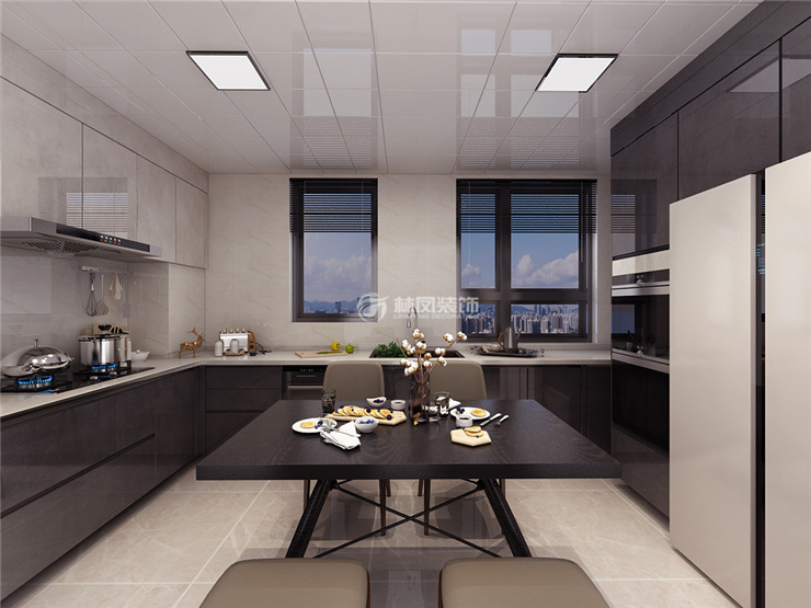 餐廚一體式設(shè)計(jì)裝修效果圖 餐廚一體式設(shè)計(jì)裝修效果圖