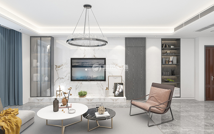 輕奢風(fēng)格客廳隱形門設(shè)計裝修效果圖 輕奢風(fēng)格客廳隱形門設(shè)計裝修效果圖