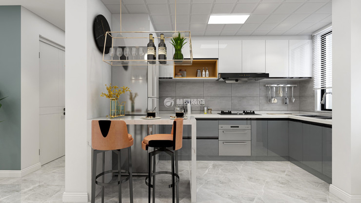 開放式廚房裝修效果圖 開放式廚房裝修效果圖