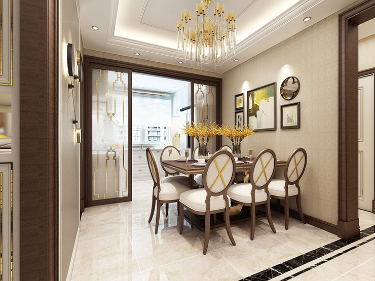 輕奢風格餐廳裝修效果圖 輕奢風格餐廳裝修效果圖