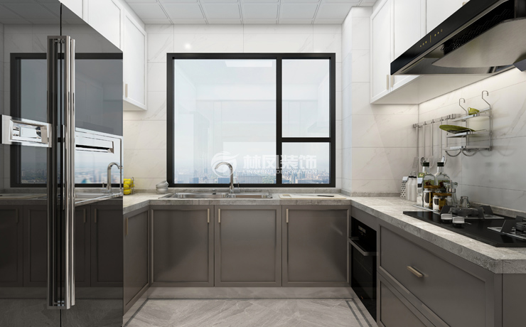 現(xiàn)代風(fēng)格廚房雙槽水槽設(shè)計裝修效果圖 現(xiàn)代風(fēng)格廚房雙槽水槽設(shè)計裝修效果圖