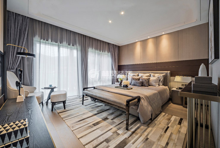 現(xiàn)代風格臥室無主燈設(shè)計裝修效果圖