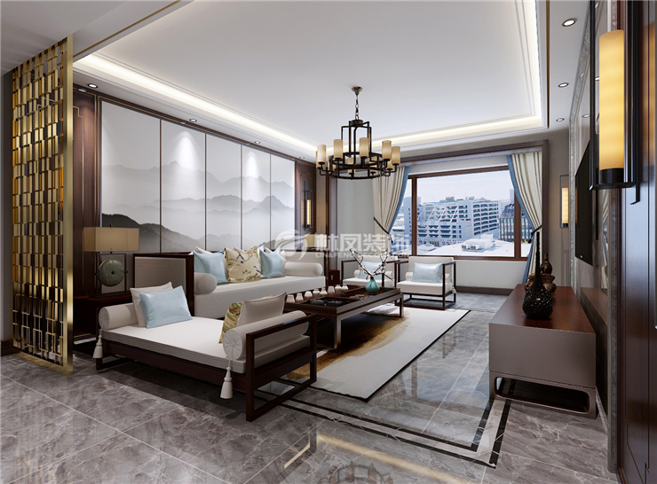 金地藝境-160平-新中式風格-客廳1.jpg 金地藝境-160平-新中式風格-客廳1.jpg