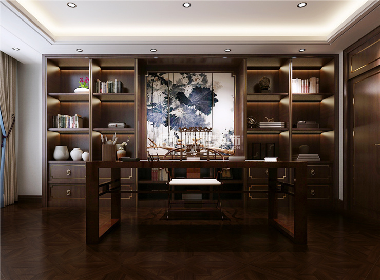 金地藝境-160平-新中式風格-書房.jpg 金地藝境-160平-新中式風格-書房.jpg