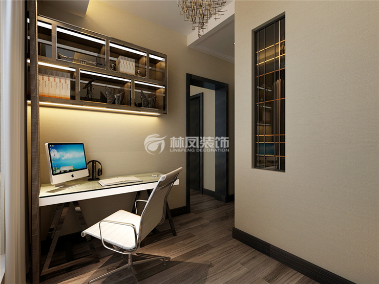 渾南金地潭府-113平-現(xiàn)代風格-書房1.jpg