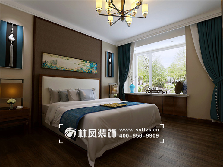 姜宇-保利五月花-133-新中式-主臥室.jpg 姜宇-保利五月花-133-新中式-主臥室.jpg